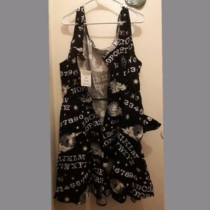 NWT glow in the dark ouija pattern dress